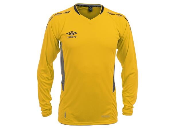 UMBRO UX-1 Jersey LS jr Gul/Sort 116 Flott langermet spillertrøye 